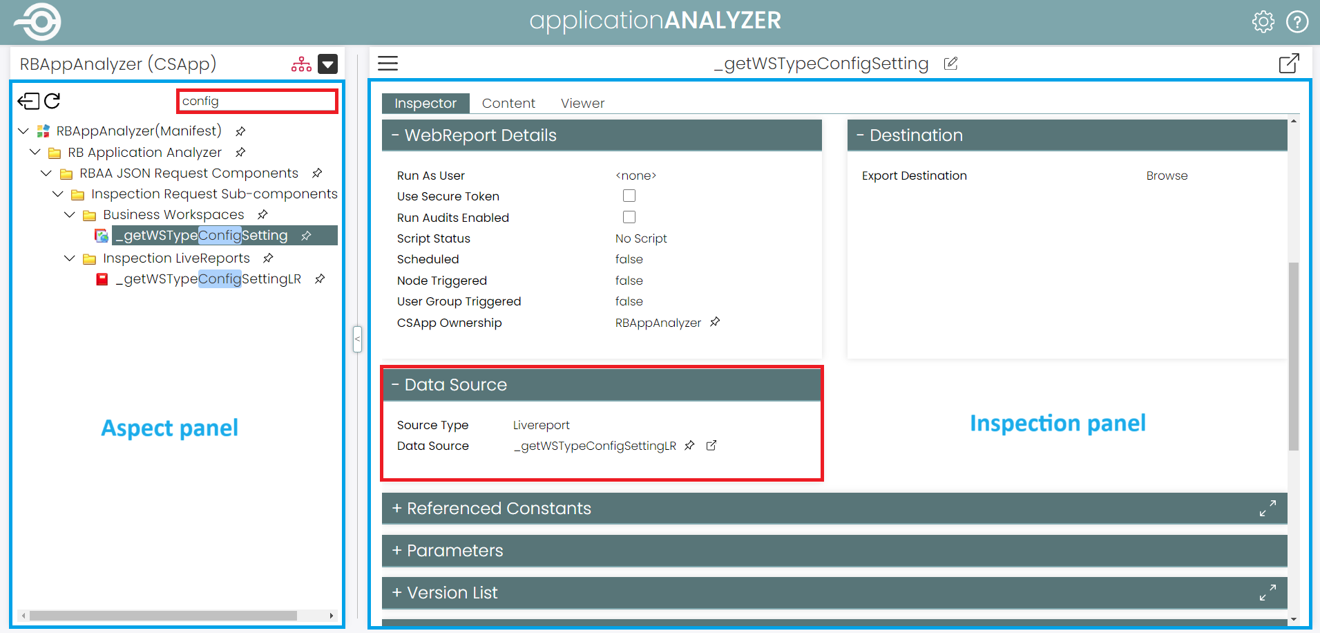 1 Filter by name - config - panels
