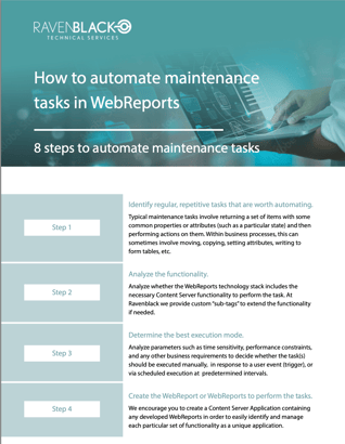 How to automate maintenance tasks in WebReports-1