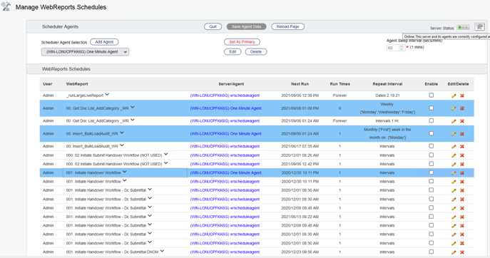 RB MAScheduler screen shot